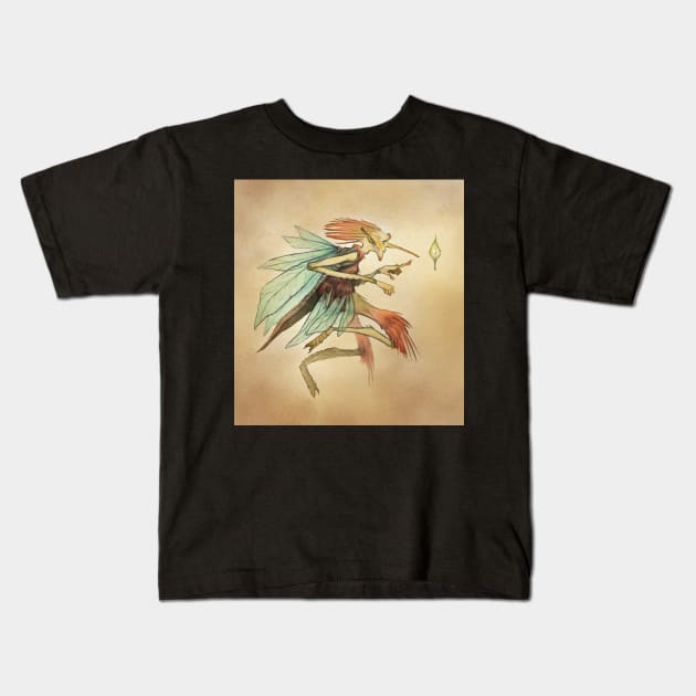 Mosquito Fairy Kids T-Shirt by Josslyn-Hagen